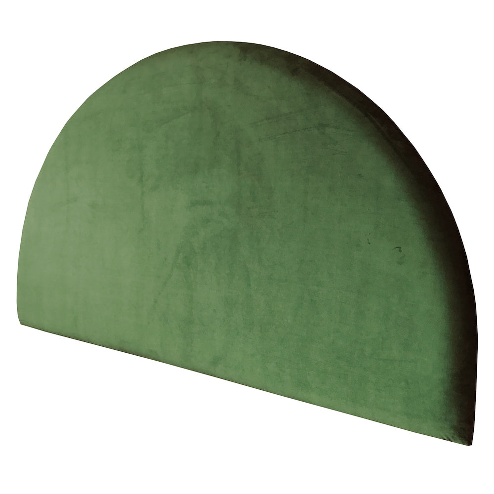 Velvet Round Upholstered Bedhead