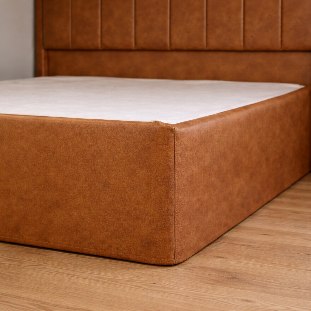 Leather Look Tailored Valance