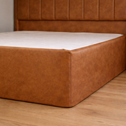 Leather Look Tailored Valance