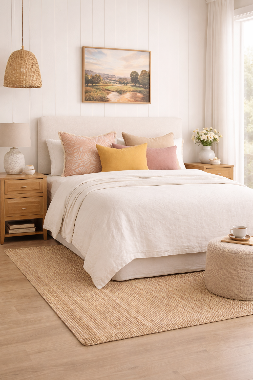 Classic Low Upholstered Bedhead