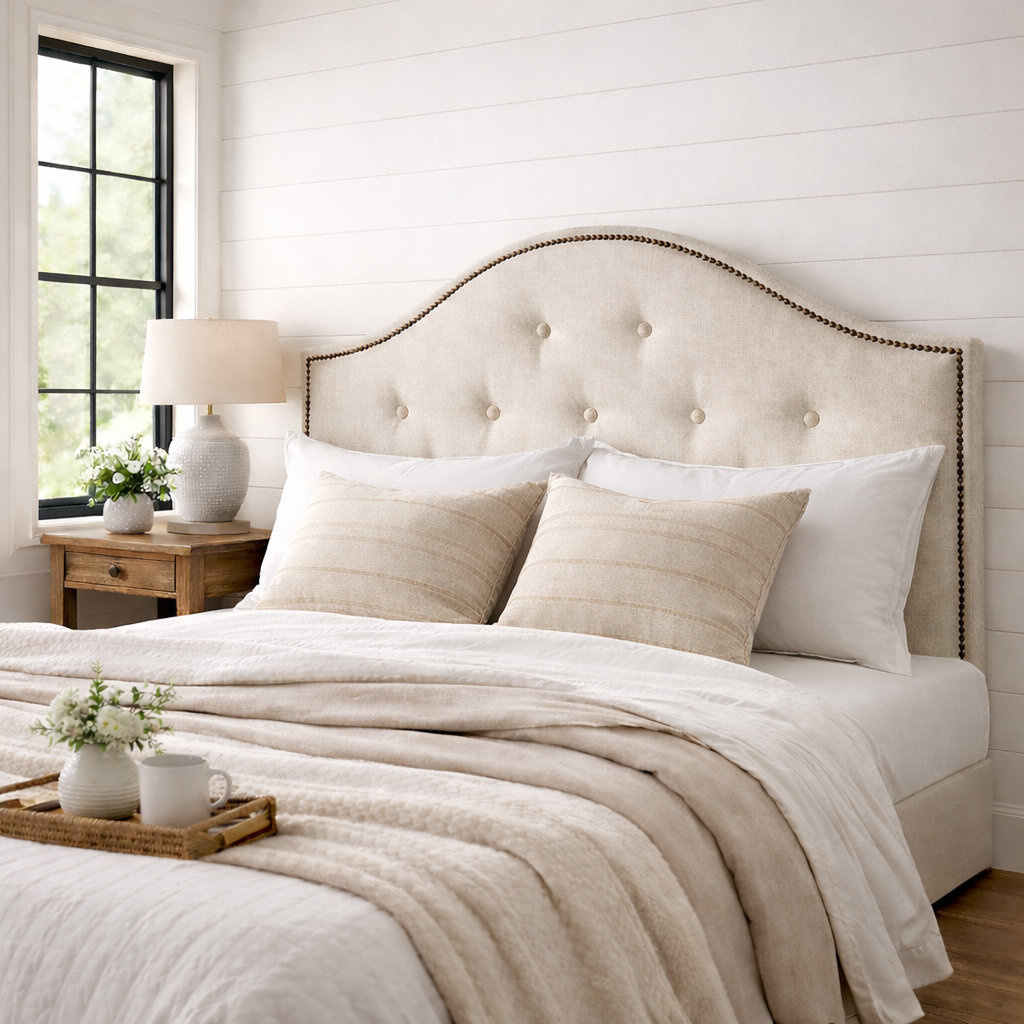 Somerset Curved Buttoned Bedhead