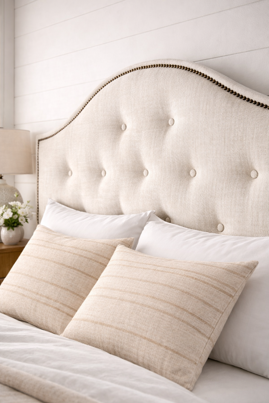 Somerset Curved Buttoned Bedhead