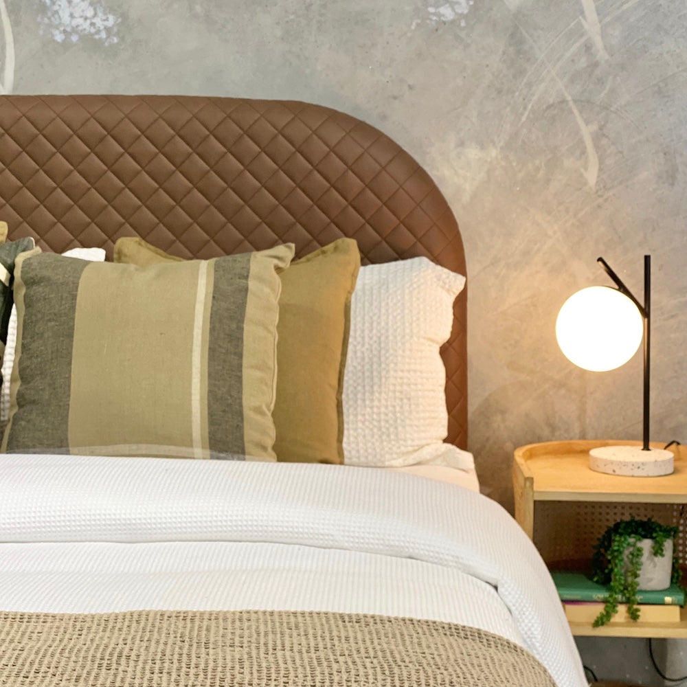Benito Quilted Leather Upholstered Bedhead