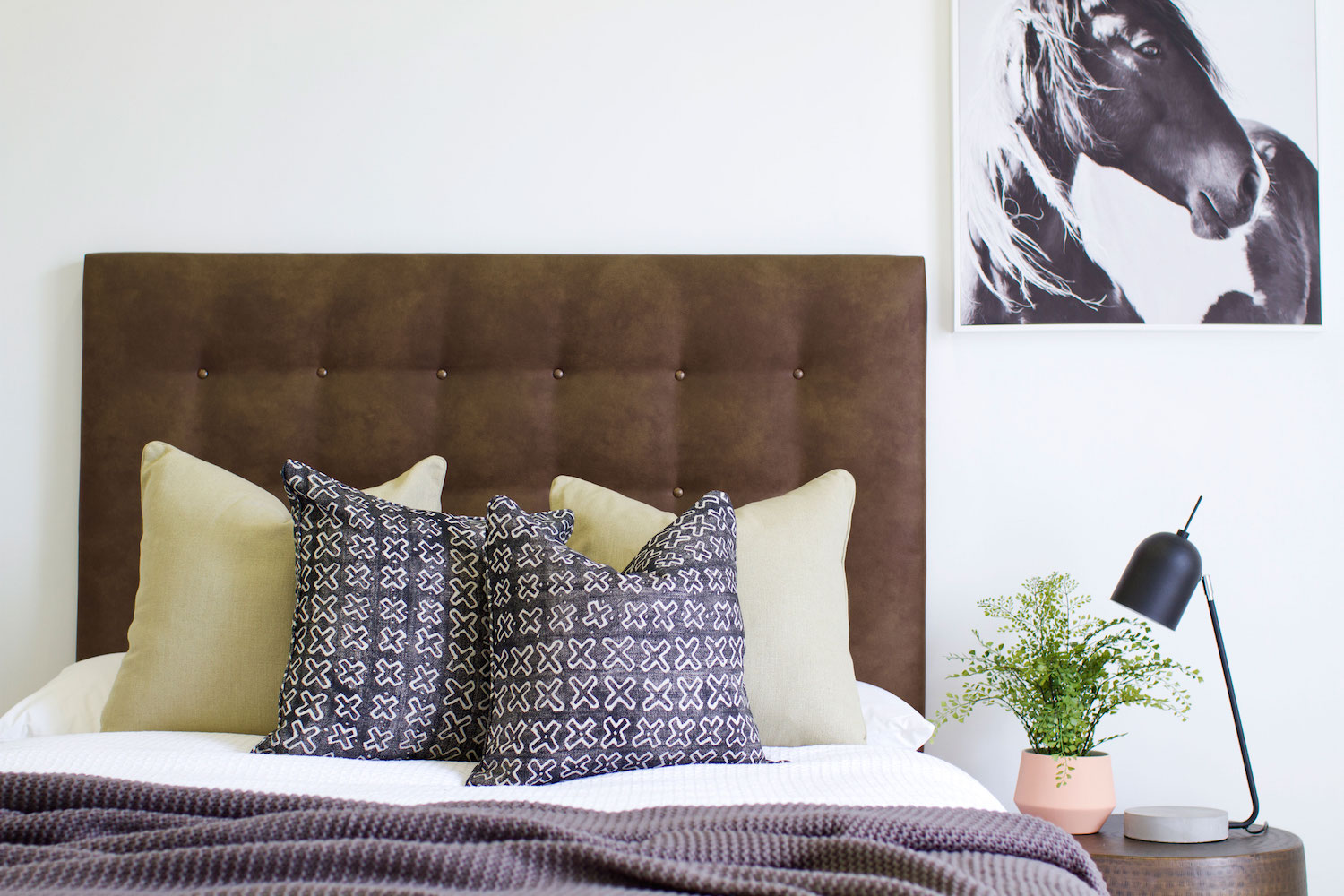 Montana Leather Upholstered Bedhead