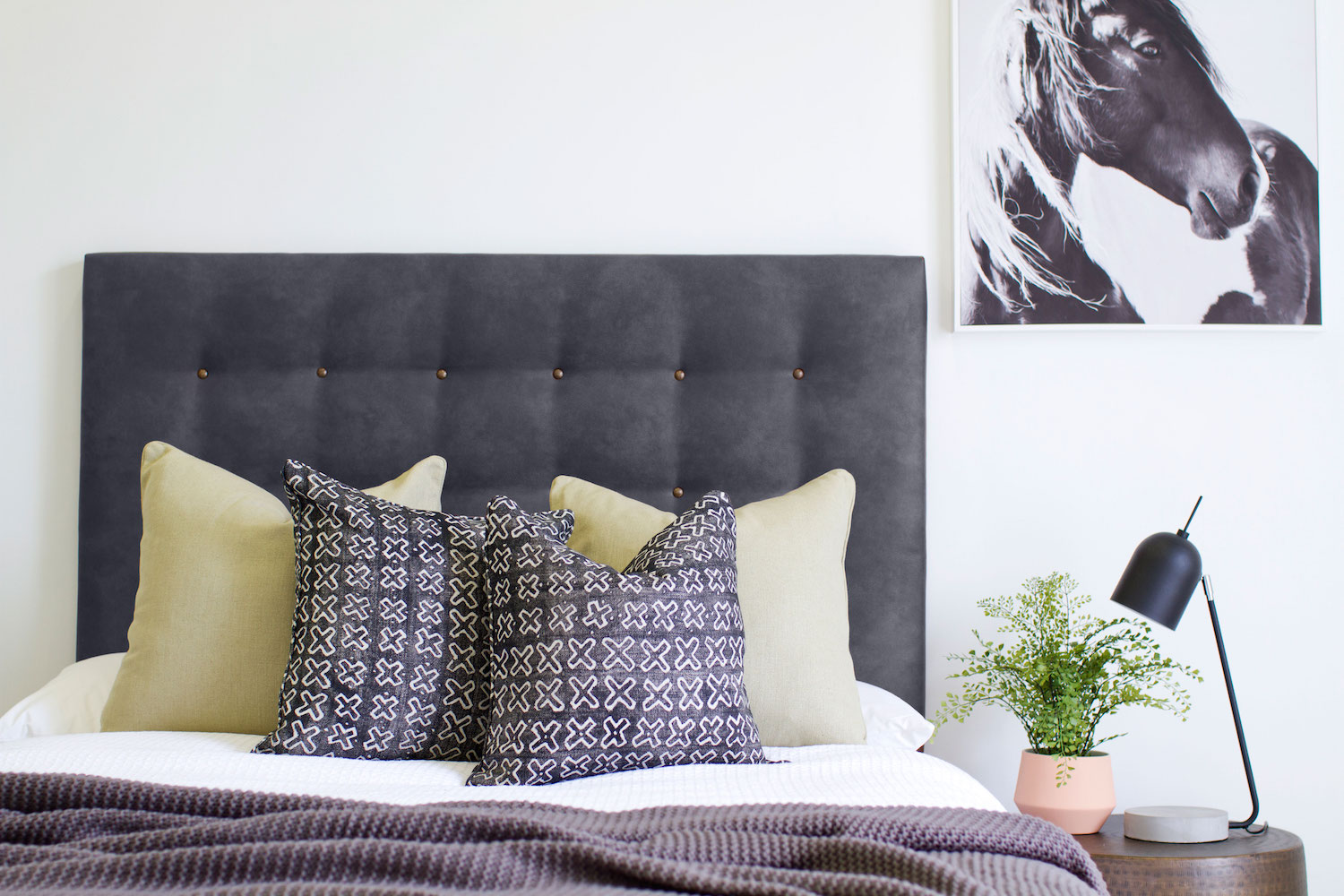 Montana Leather Upholstered Bedhead