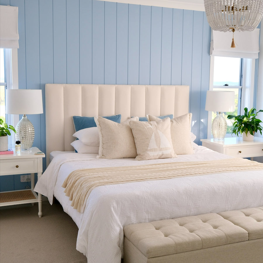 Vertical Panel Upholstered Bedhead