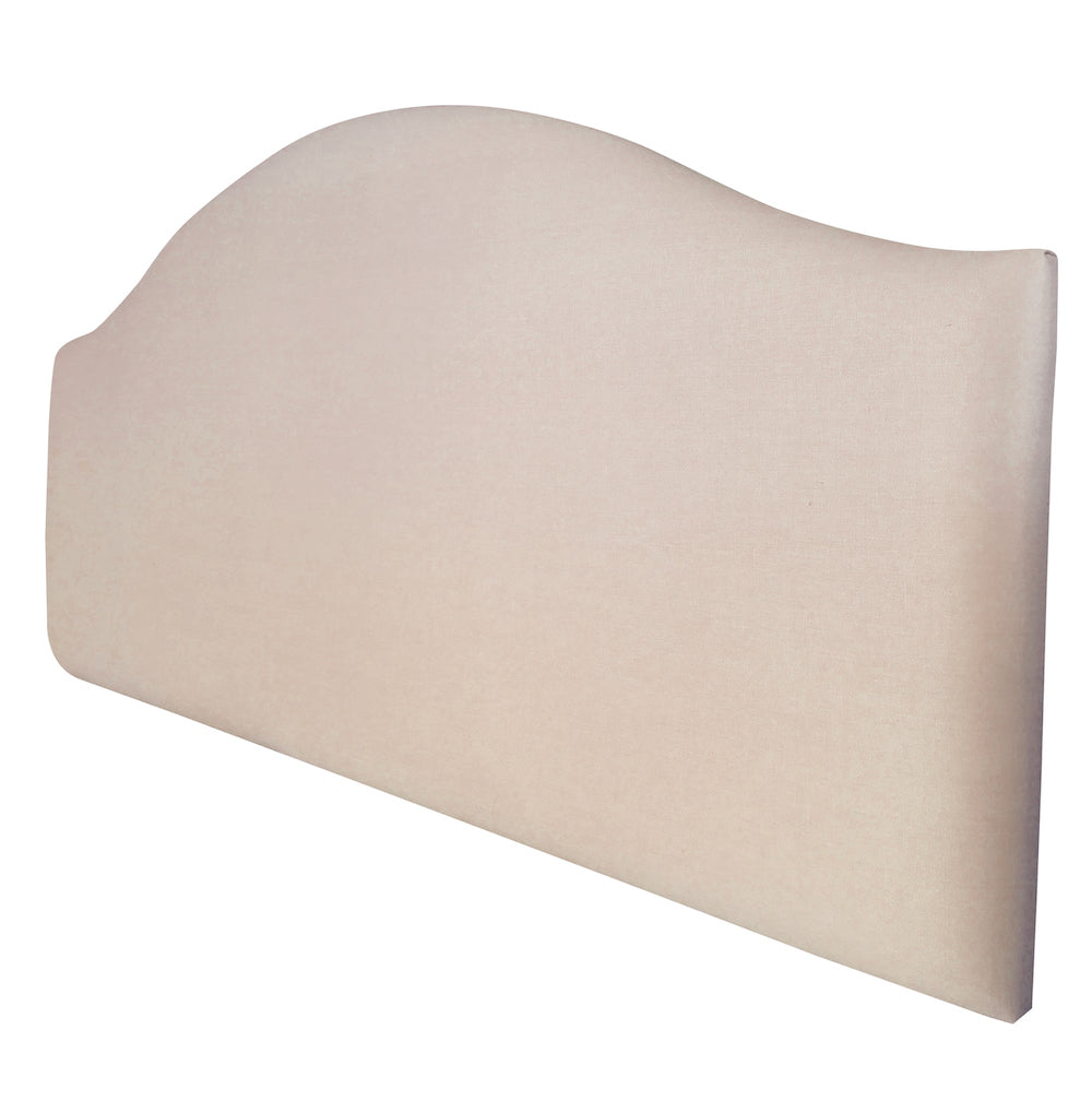Chambray Linen Upholstered Bedhead Oatmeal