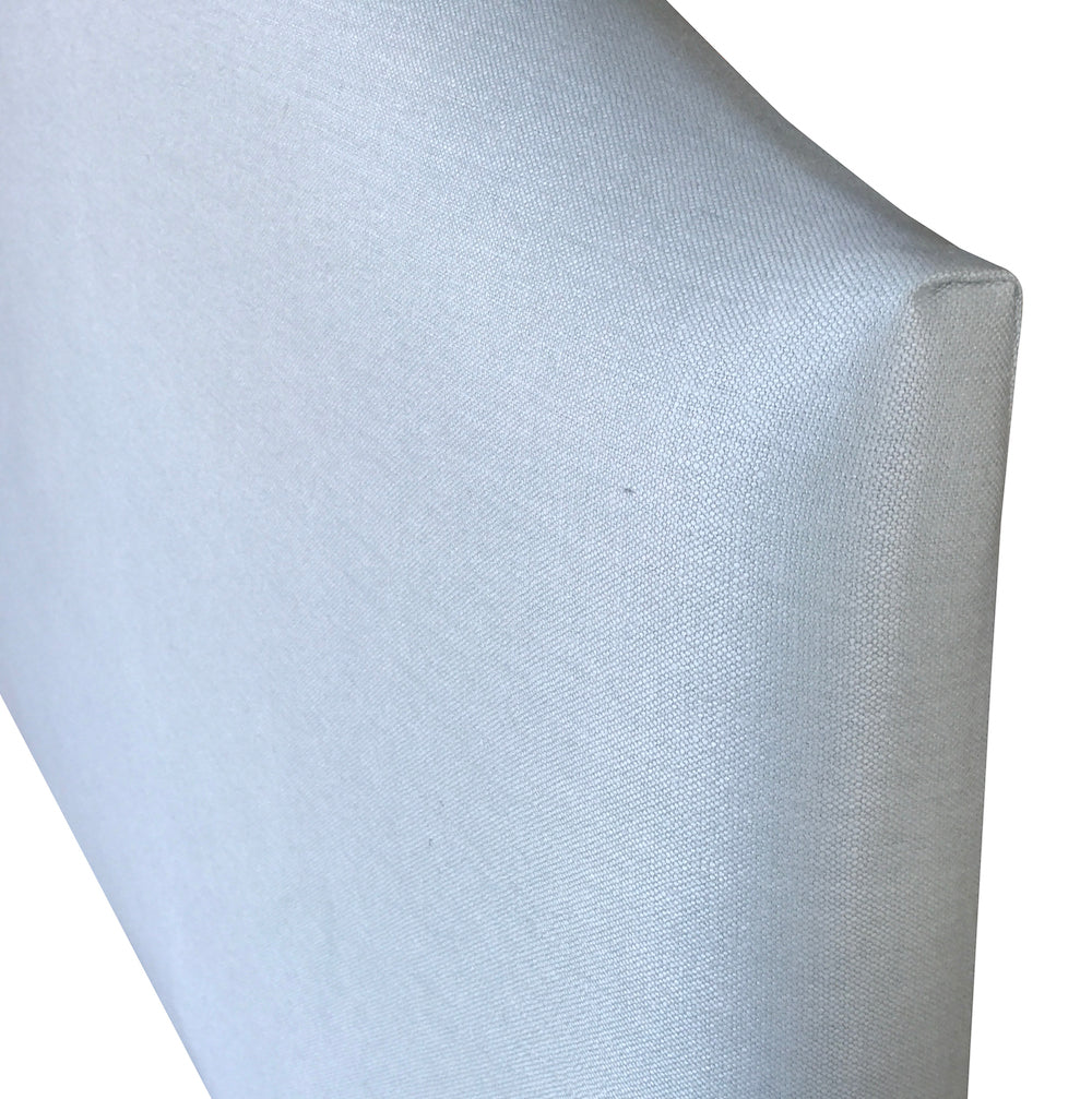 Chambray Linen Upholstered Bedhead Closeup
