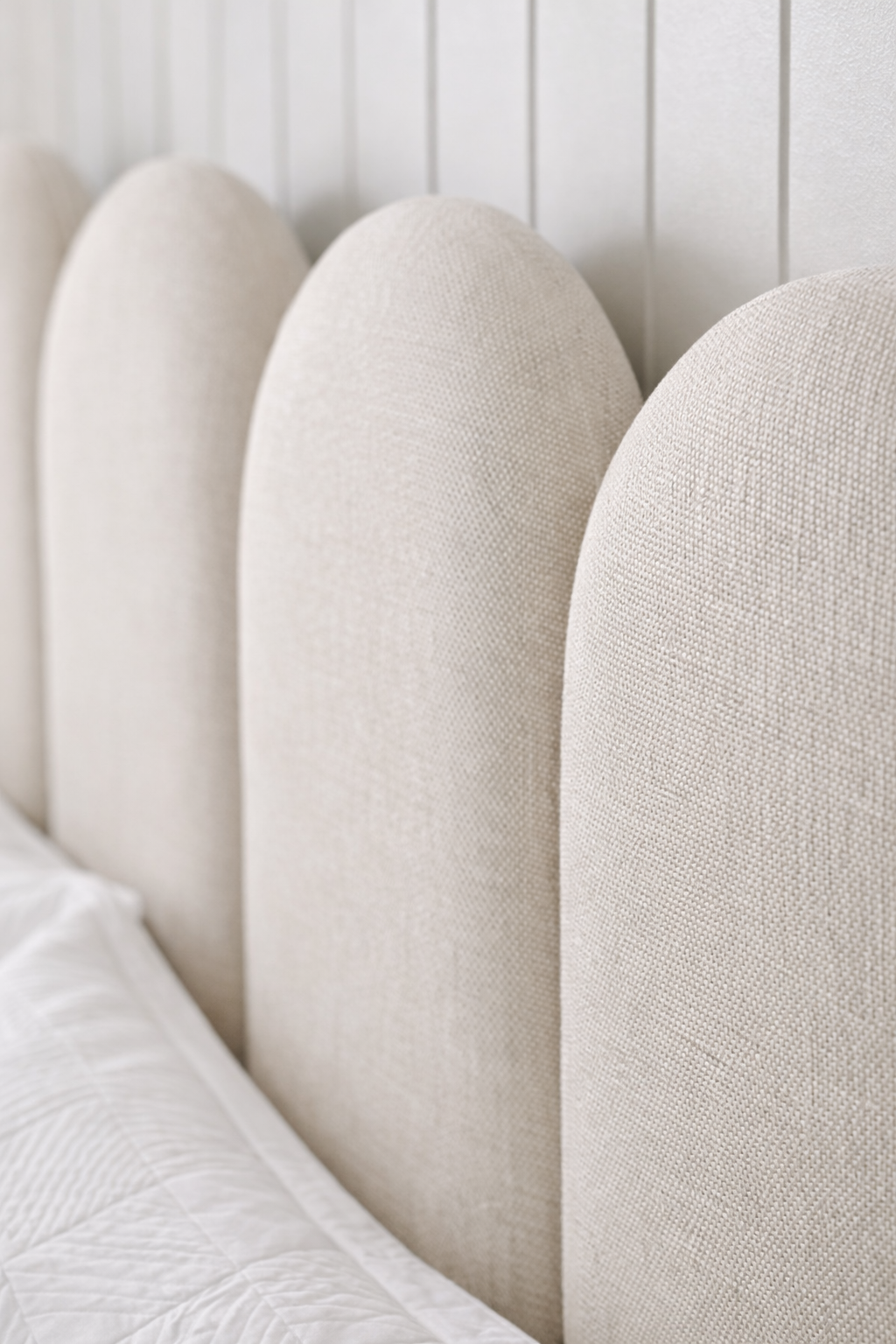 Oscar Linen Upholstered Bedhead
