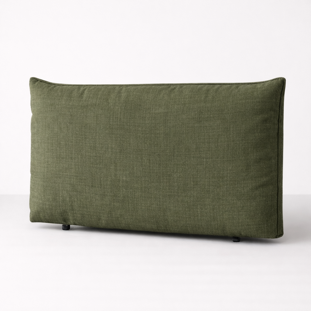 Green bedhead on a white background