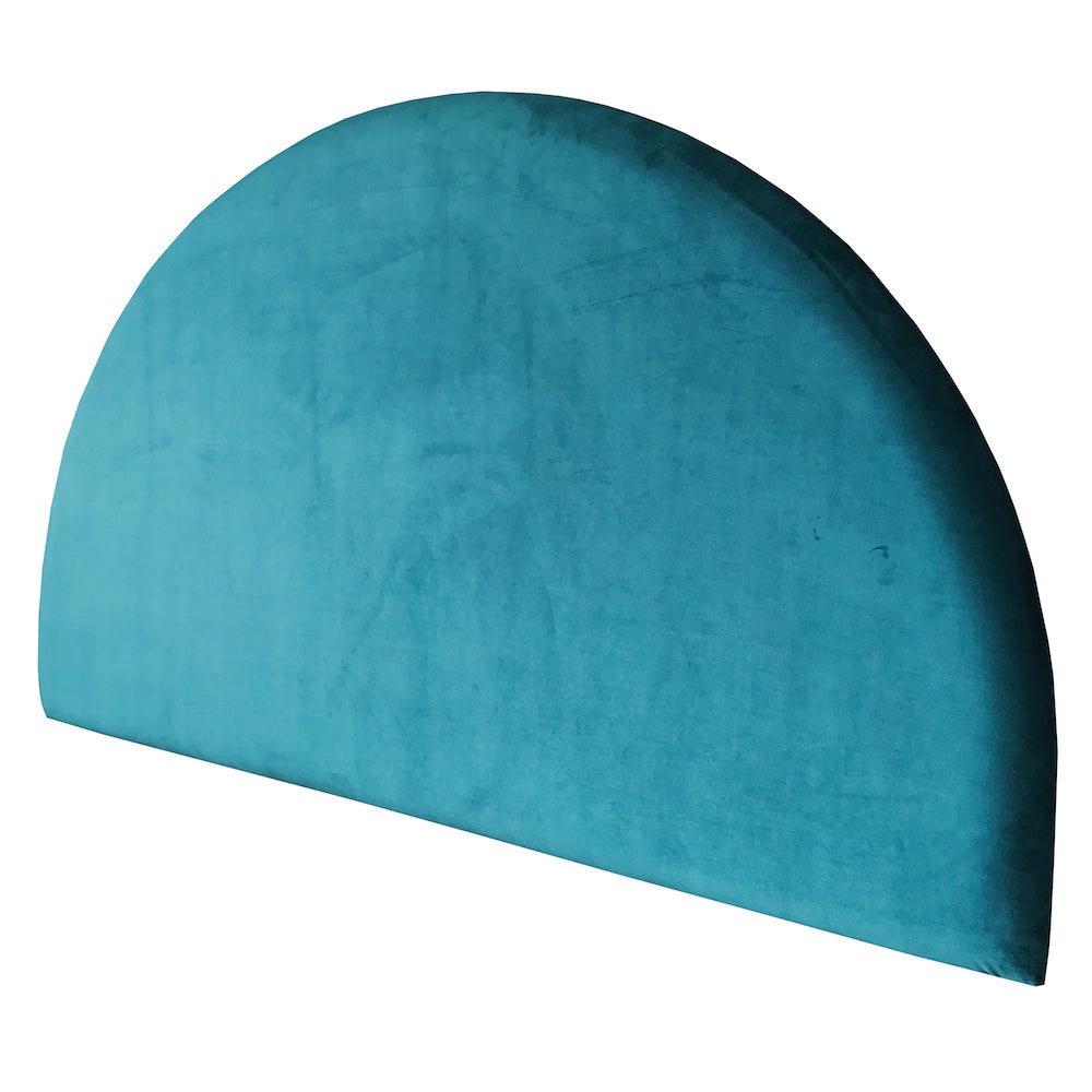 Velvet Round Upholstered Bedhead