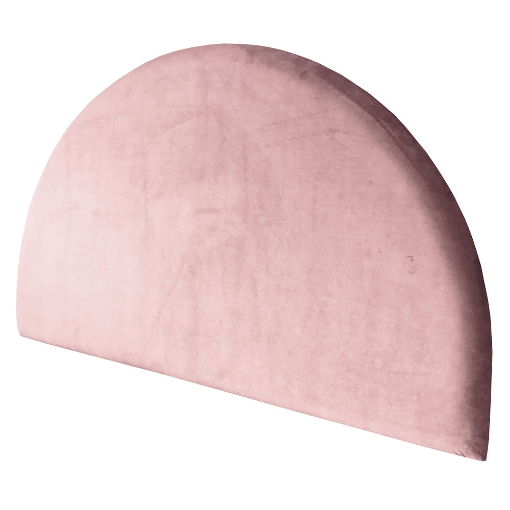 Velvet Round Upholstered Bedhead