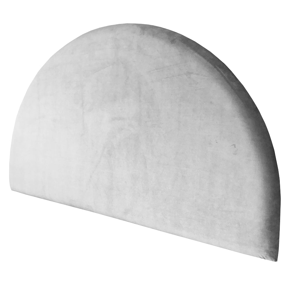 Velvet Round Upholstered Bedhead