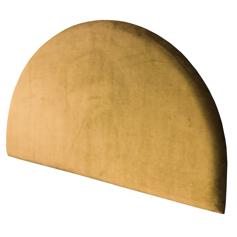 Velvet Round Upholstered Bedhead