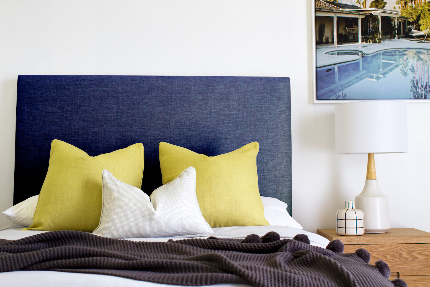 Stockholm Thick Frame Upholstered Bedhead