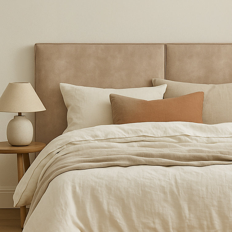 Cove Upholstered Leather Bedhead
