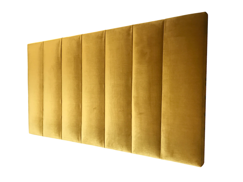 Vertical Panel Velvet Upholstered Bedhead king size bedheads Australia