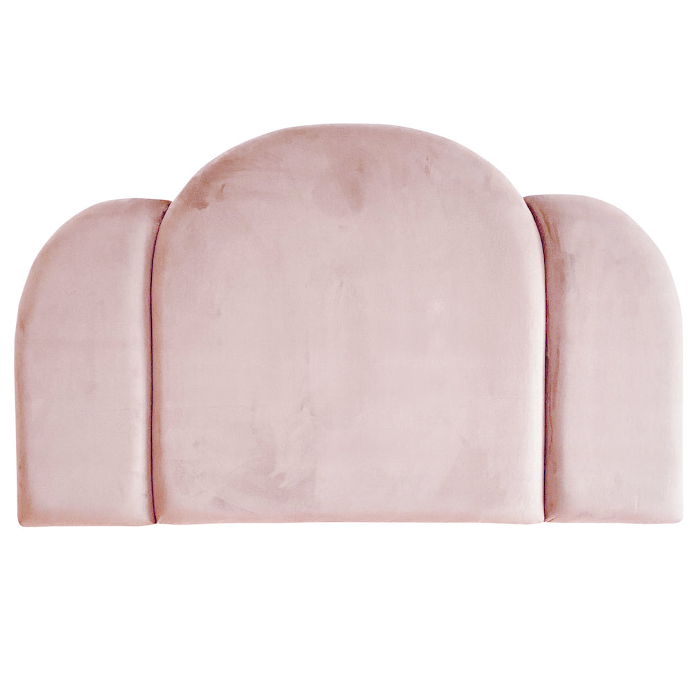 Deco Velvet Upholstered Bedhead