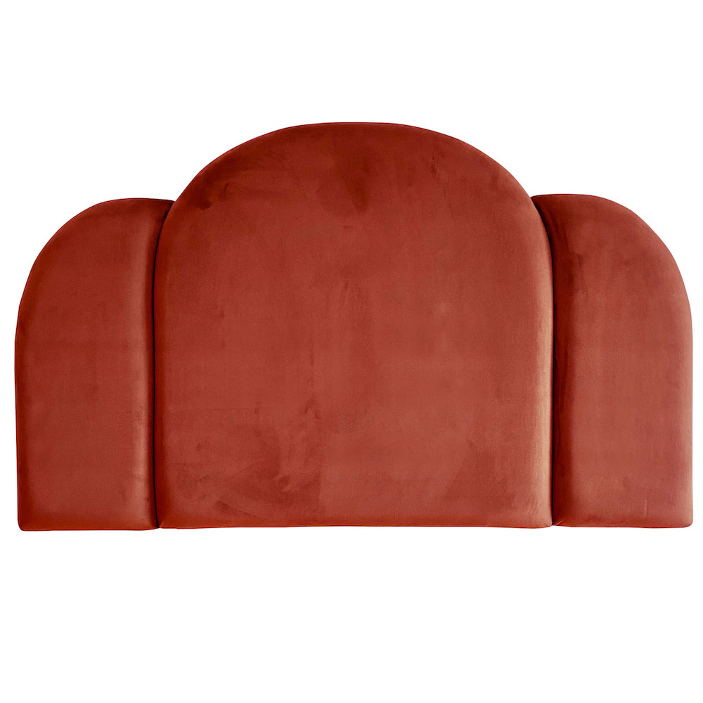 Deco Velvet Upholstered Bedhead