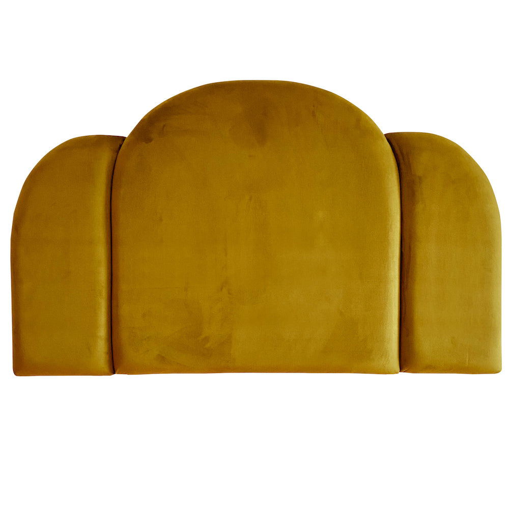 Deco Velvet Upholstered Bedhead