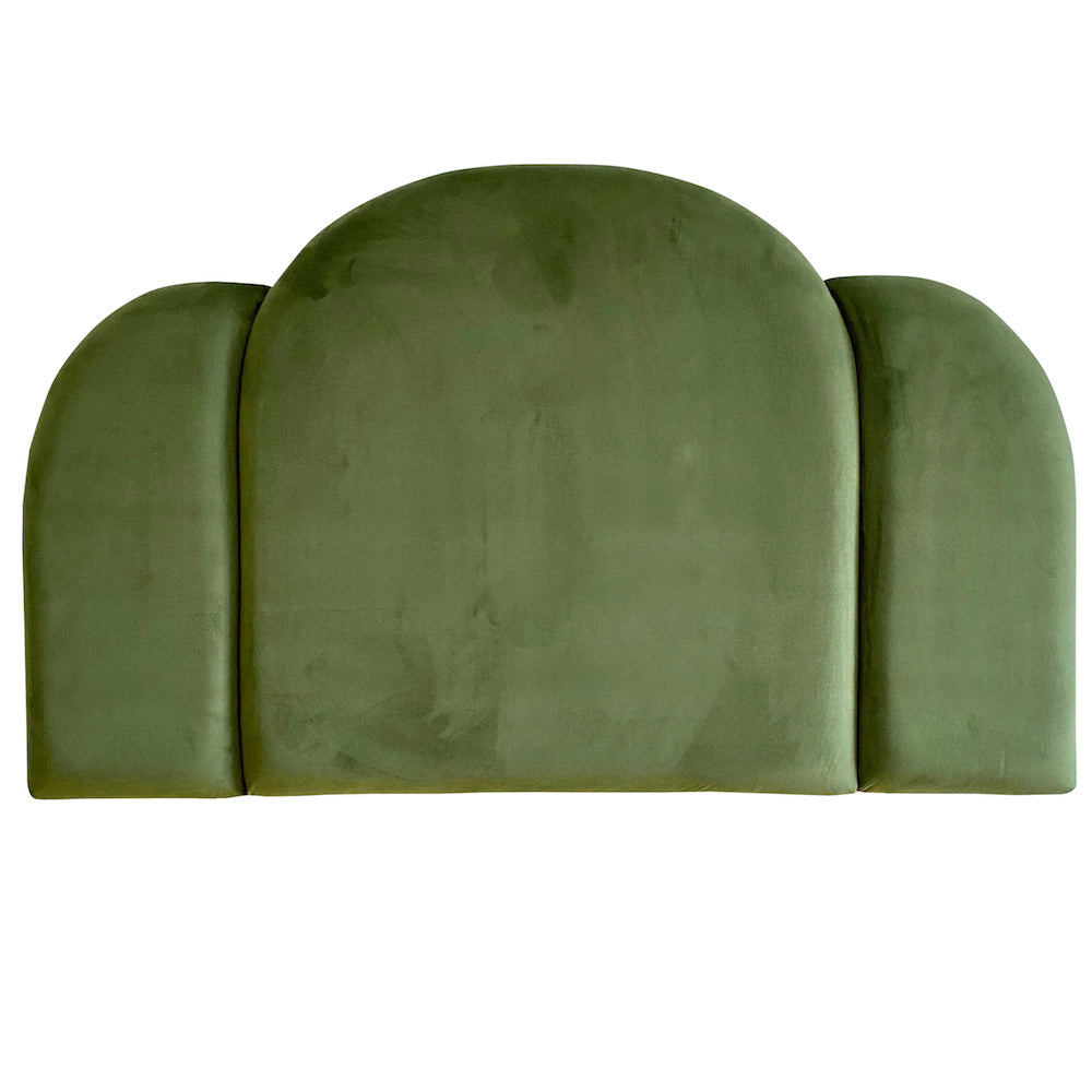 Deco Velvet Upholstered Bedhead