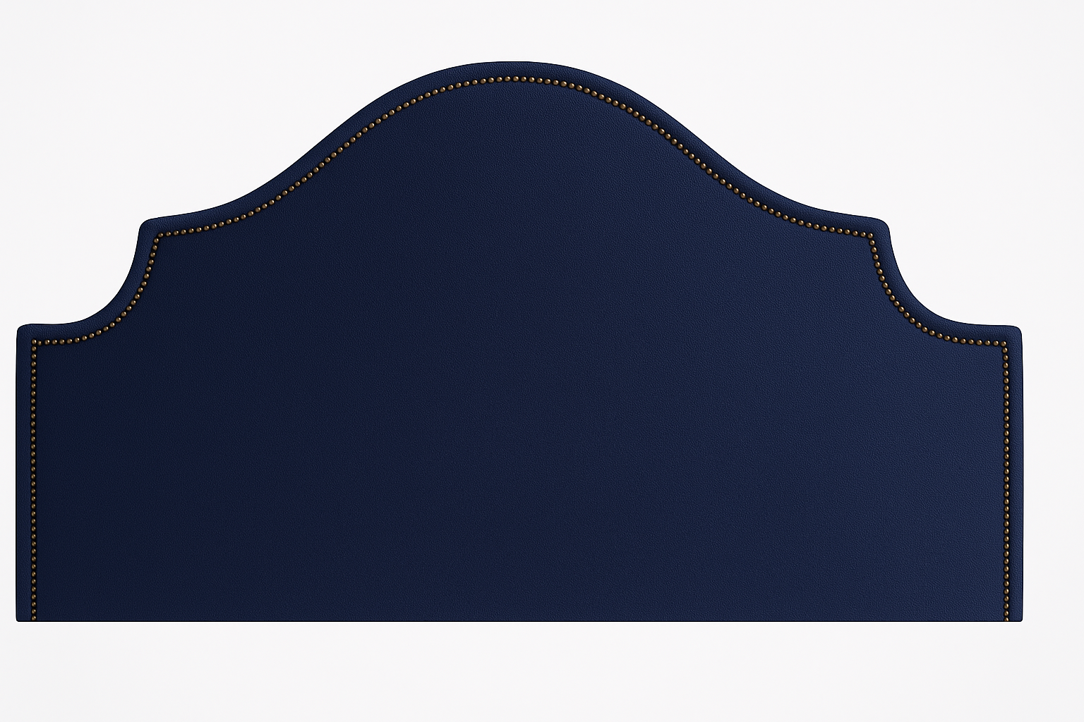 Ashford navy blue Linen Upholstered Bedhead