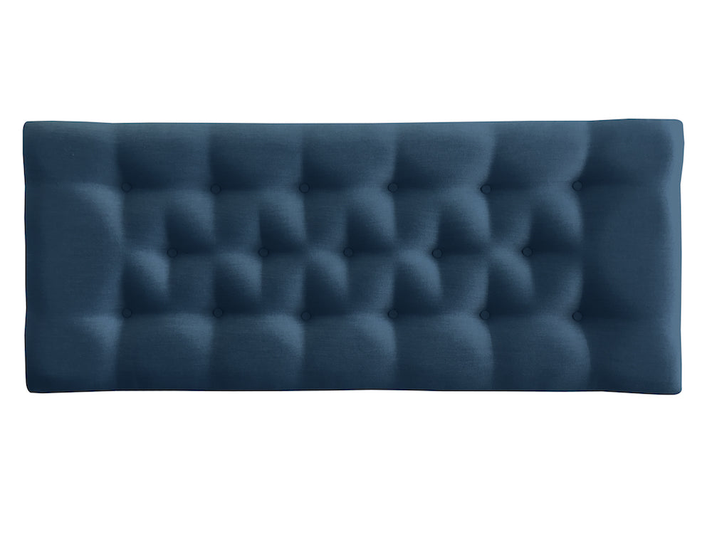 Blue tufted EXPRESS Bravo Low Upholstered Bedhead Bedheads online Australia