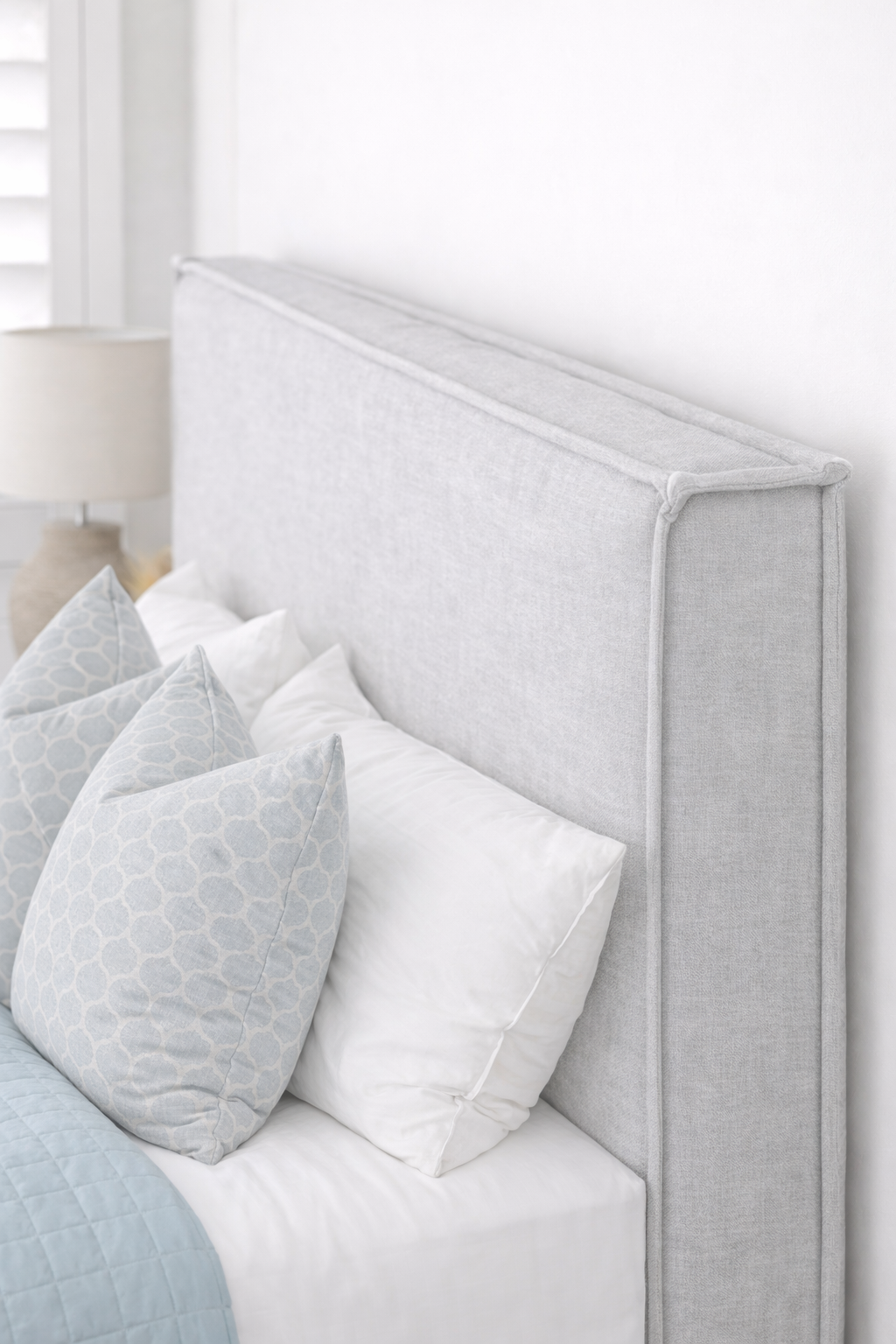 Camille Washable Linen Slipcover Upholstered Bedhead