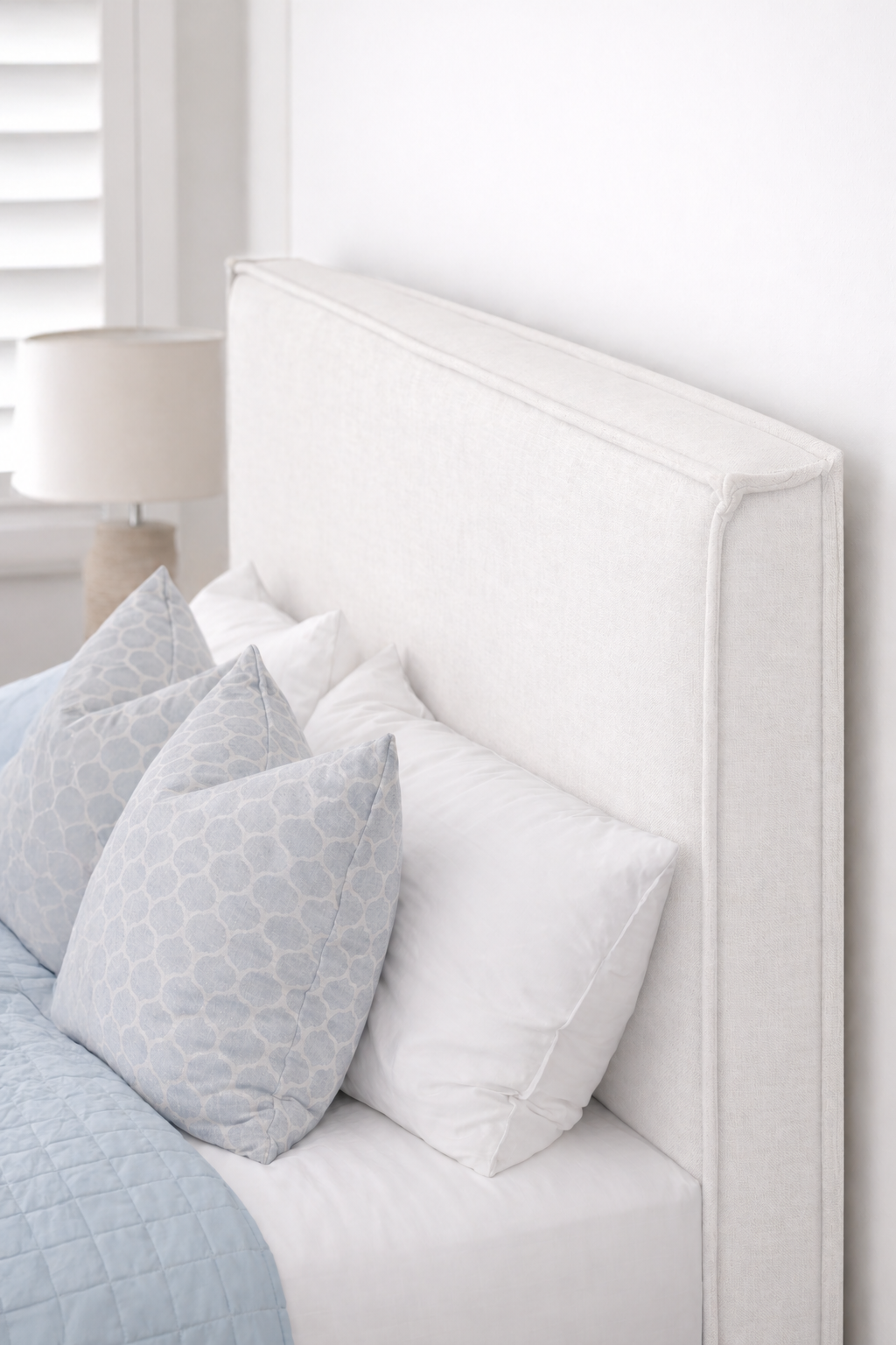 Camille Washable Linen Slipcover Upholstered Bedhead