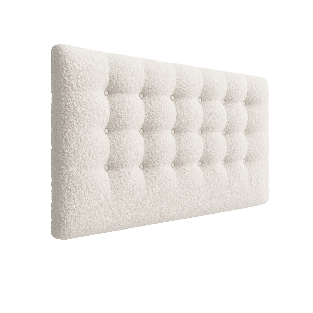Boucle Buttoned Upholstered Bedhead