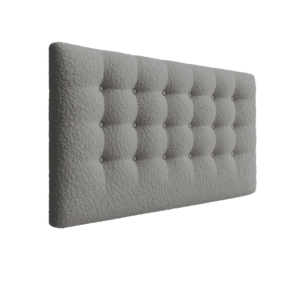 Boucle Buttoned Upholstered Bedhead