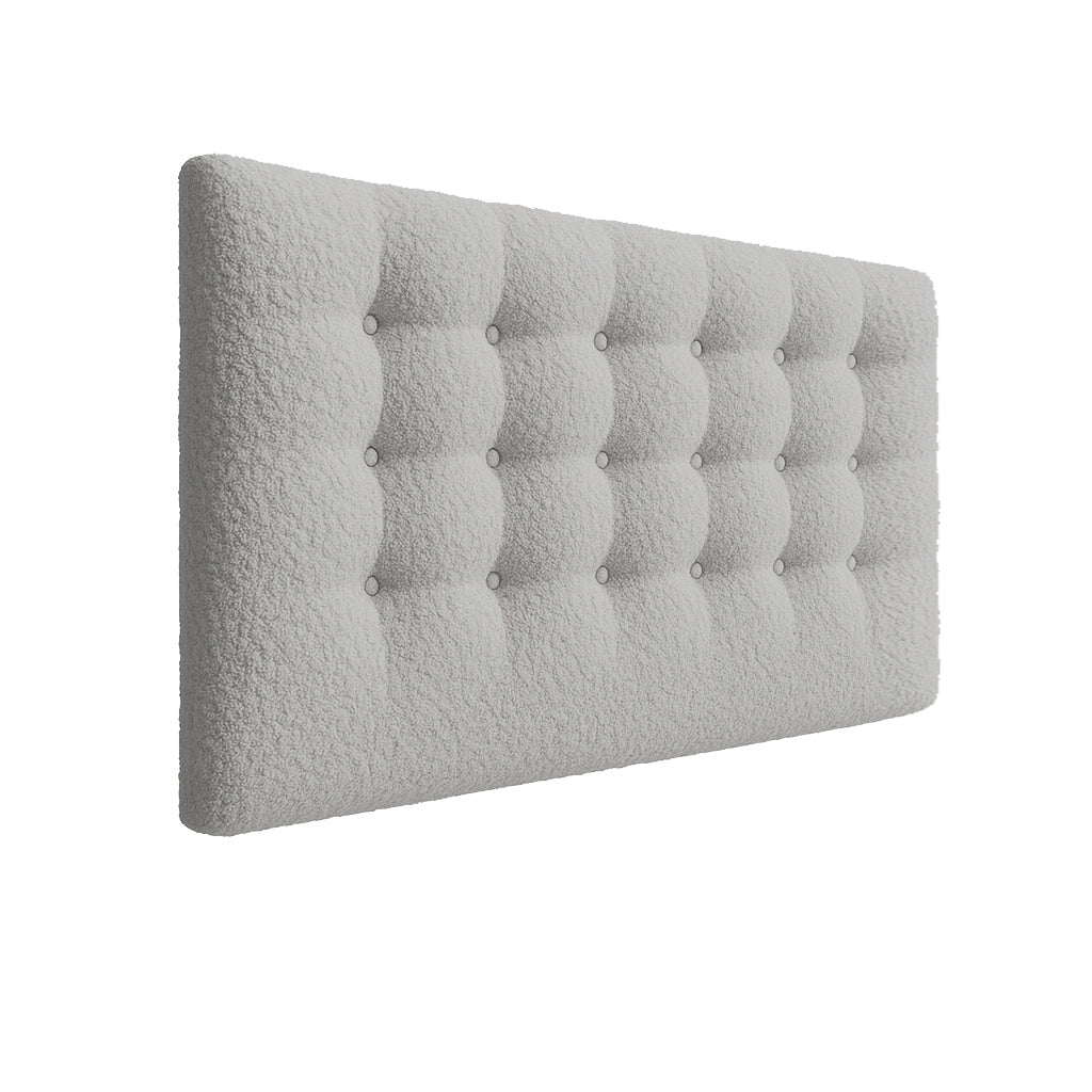 Boucle Buttoned Upholstered Bedhead