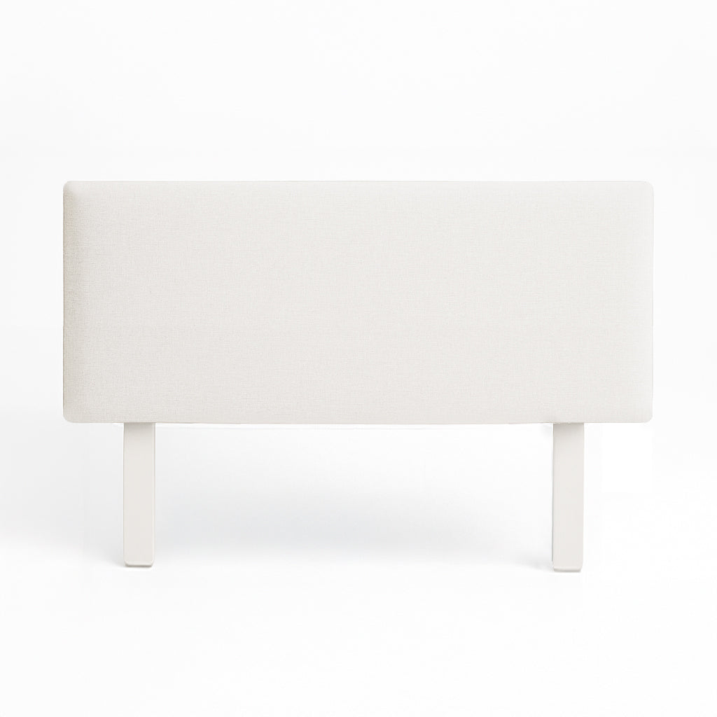 Classic deep etched ivory Low Upholstered Bedhead