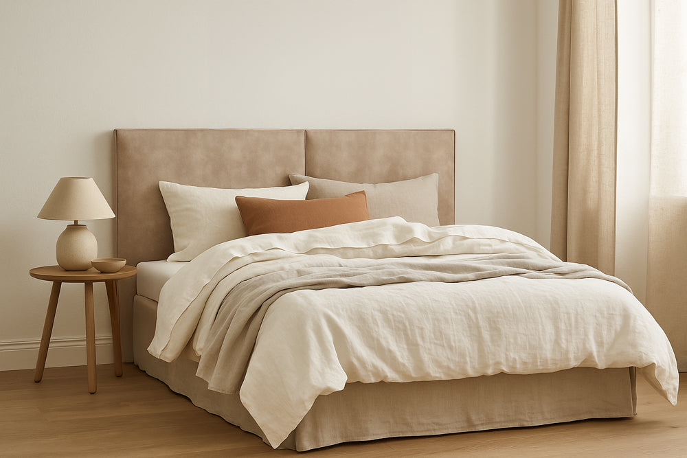 Cove Upholstered Leather Bedhead
