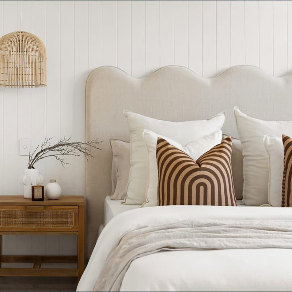 Onda Linen Upholstered Bedhead