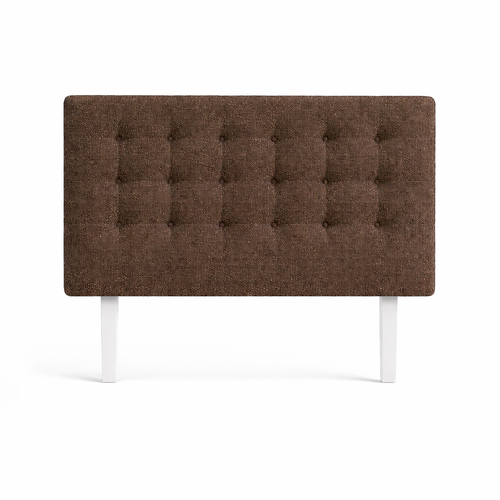 Boucle Buttoned Upholstered Bedhead