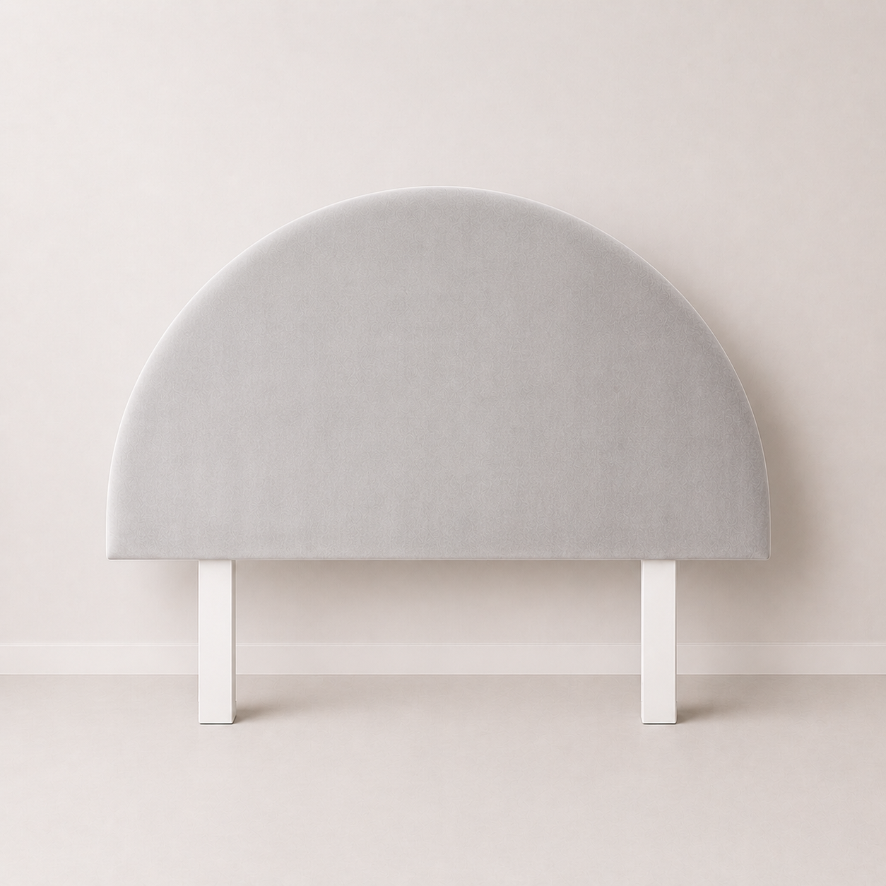 Velvet Round Upholstered Bedhead