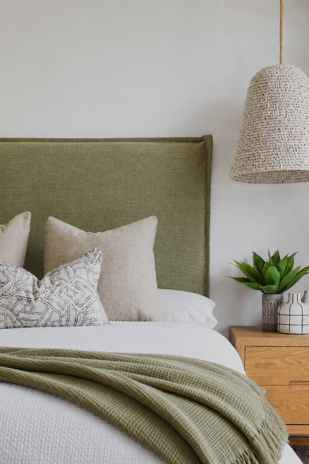 Washable Linen French Seam Slipcover Bedhead