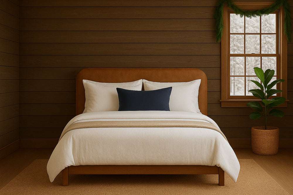 Elmwood Low Rise Leather Upholstered Bedhead