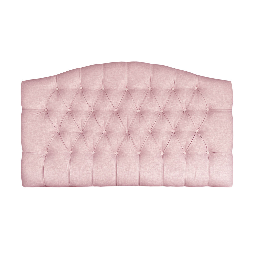 Giselle dusk Linen Upholstered Bedhead