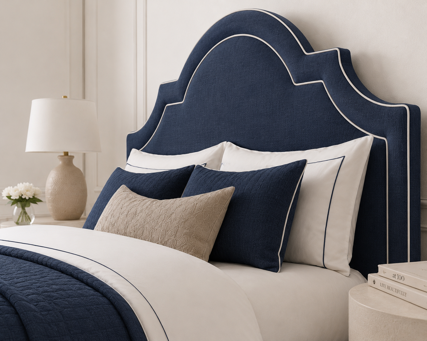 Hepburn Linen Upholstered Bedhead