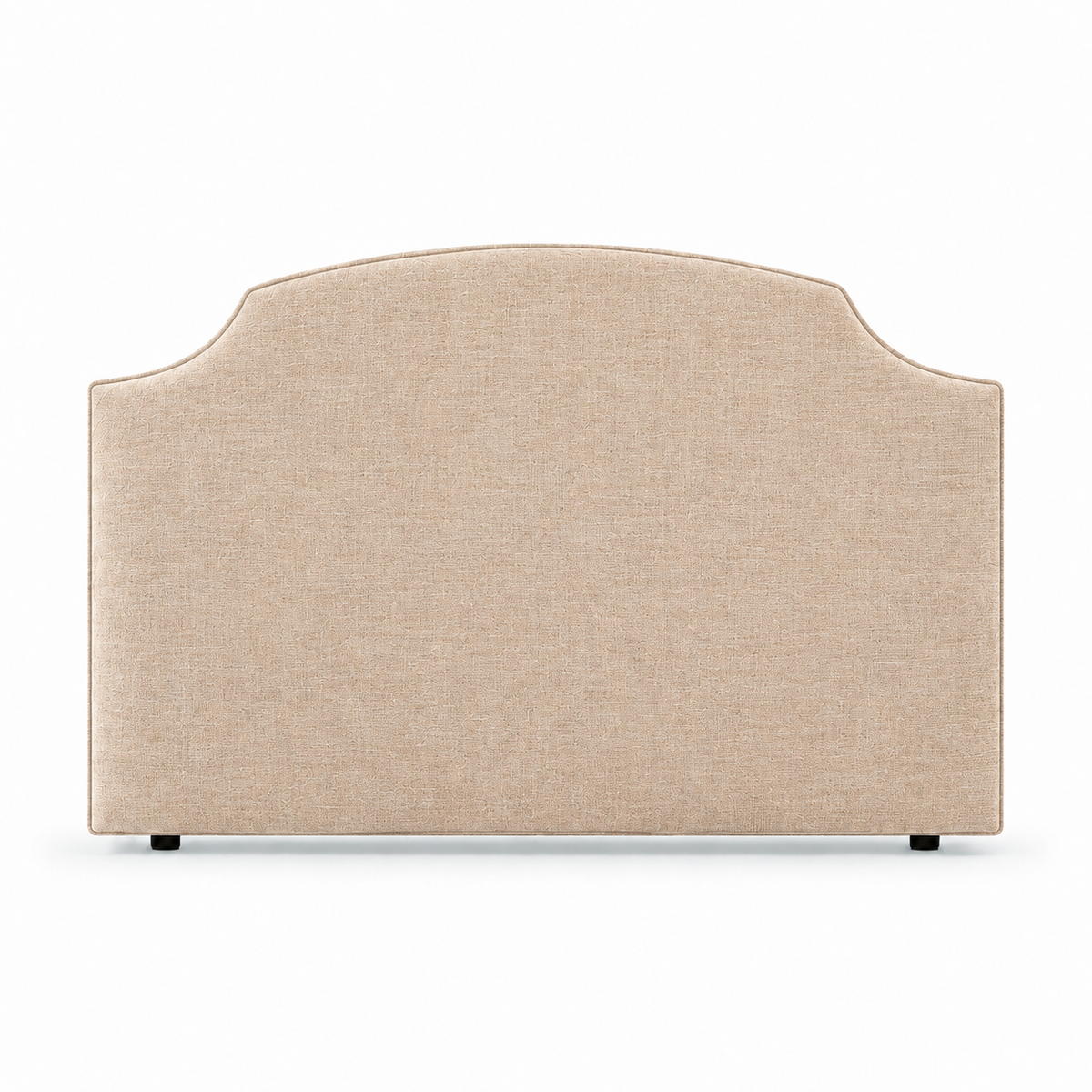Hobart Piped Linen Upholstered Bedhead