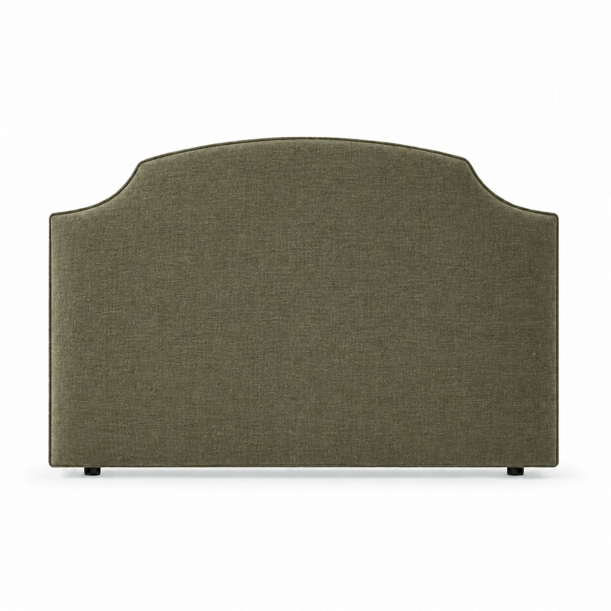 Hobart Piped Linen Upholstered Bedhead