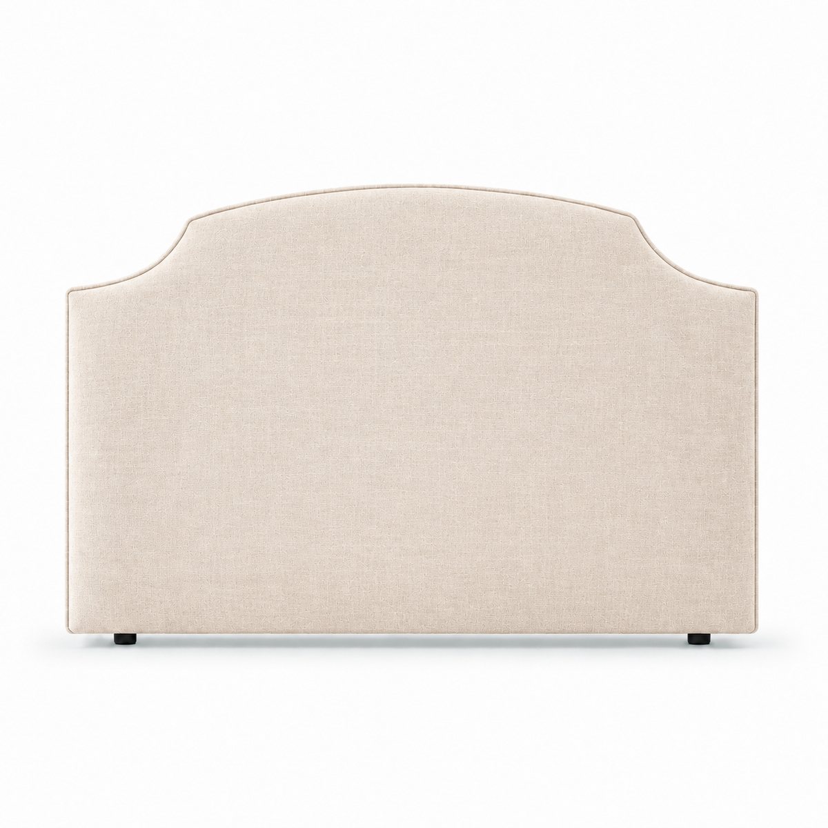 Hobart Piped Linen Upholstered Bedhead