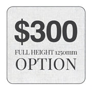 Full Height 1250mm Option