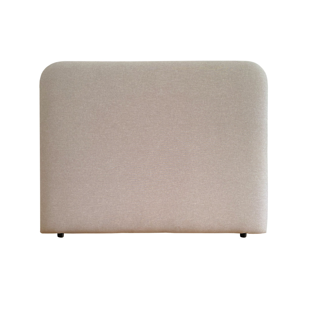 Orrison Linen Upholstered Bedhead Almond