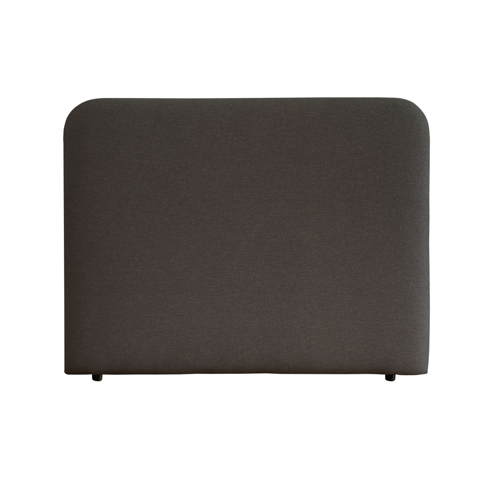 Orrison Linen Upholstered Bedhead Black with Fleck