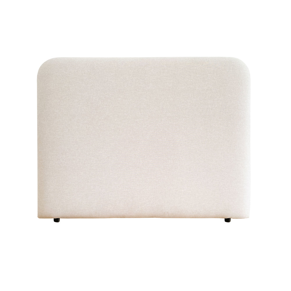 Orrison Linen Upholstered Bedhead Ivory - Off White