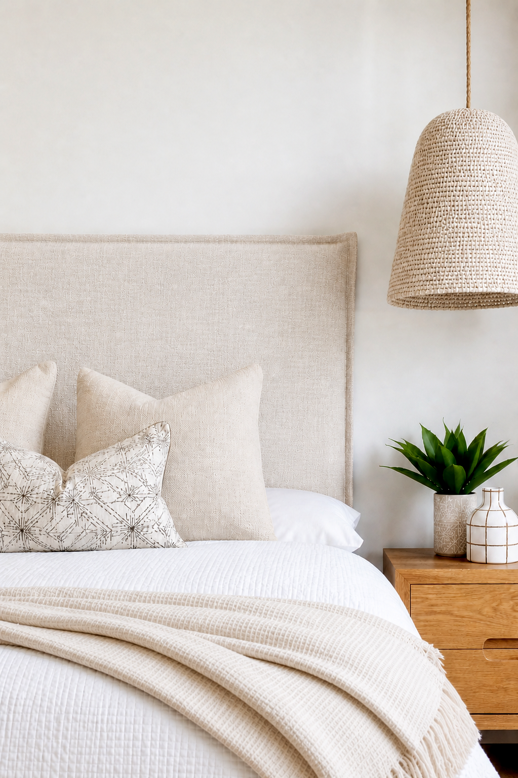 Washable Linen French Seam Slipcover Bedhead