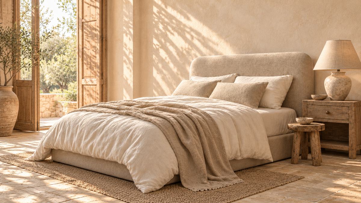 EXPRESS Orrison Linen Upholstered Bedhead